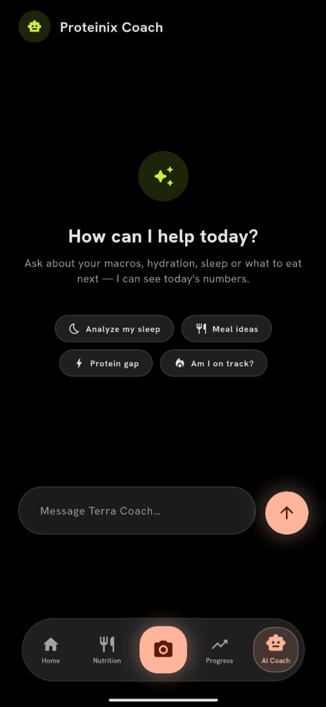 AI Coach screen